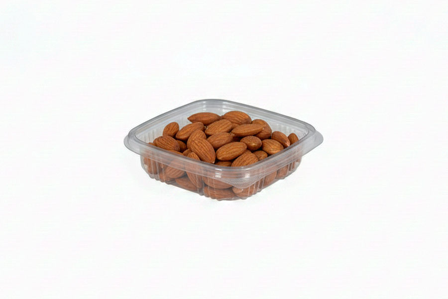 Envase Tapa Bisagra -RPET- 150cc, 100uds x 6pq