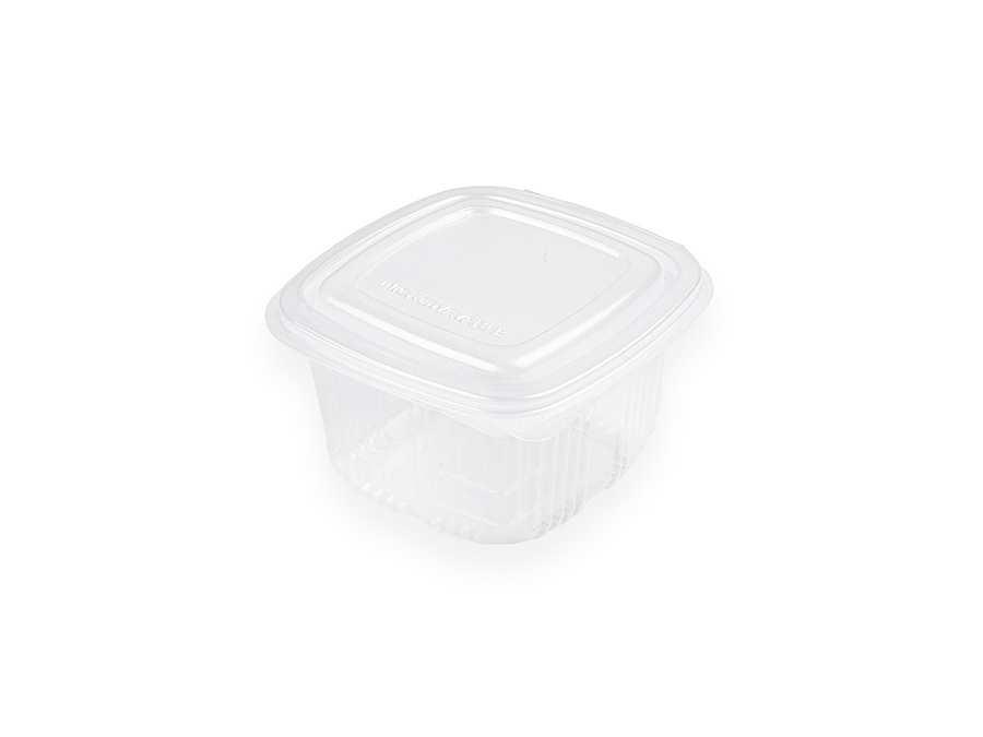Envase Bisagra Alto Microondas -PP- 375cc (-5ºC a +120ºC), 100usa x 9pq