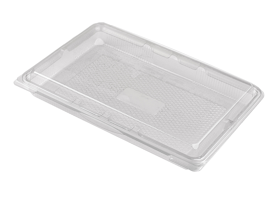 Envase Tapa Bisagra Loncheados -PET- 1.250cc (-15ºC a +55ºC,) 25uds