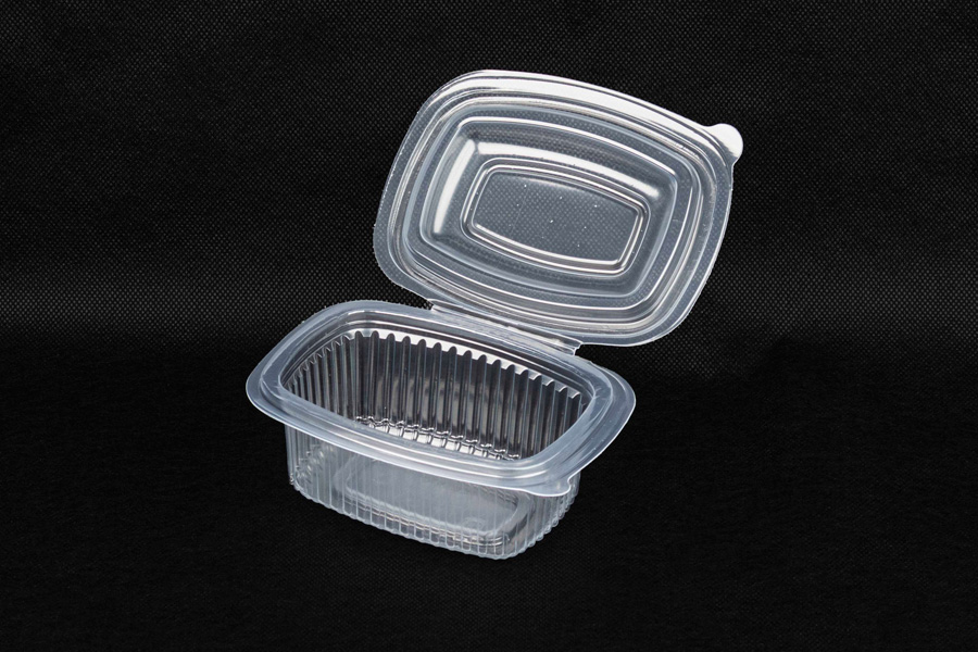Envase Bisagra Oval -PP- 250cc, 50uds x 15pq