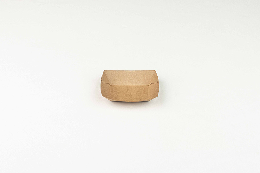 Barqueta Kraft Antigrasa 105x75x30mm, 150uds x 6pq