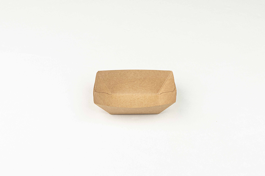 Barqueta Kraft Antigrasa 135x106x45mm, 150uds x 4pq