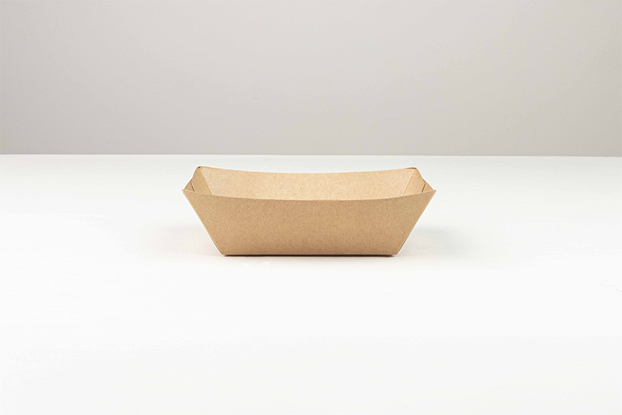 Barqueta Kraft Antigrasa 195x135x55mm, 150uds x 4pq