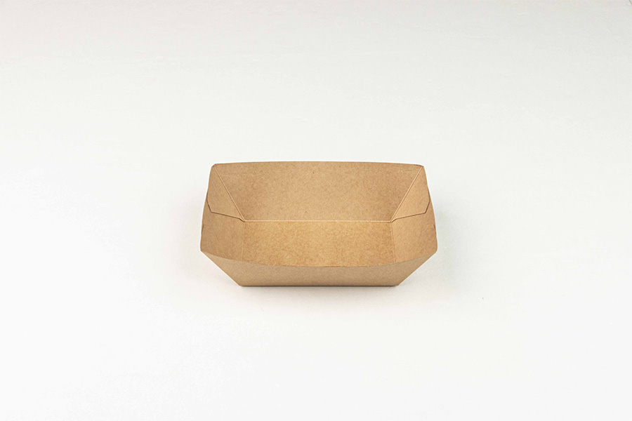 Barqueta Kraft Antigrasa 195x135x55mm, 150uds x 4pq