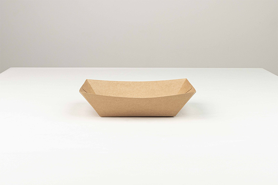 Barqueta Kraft Antigrasa 207x150x54mm, 150uds x 4pq