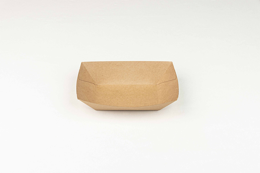 Barqueta Kraft Antigrasa 207x150x54mm, 150uds x 4pq