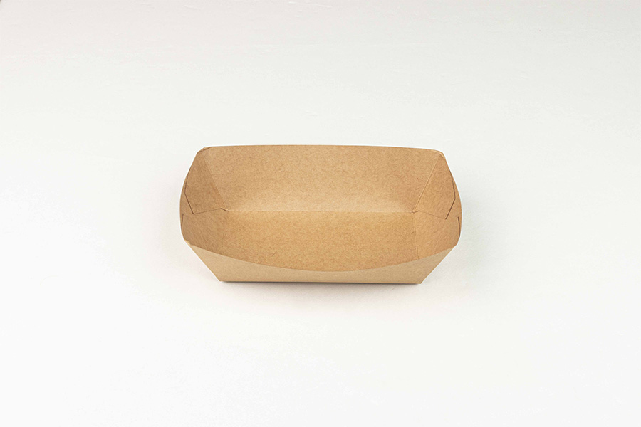 Barqueta Kraft Antigrasa 222x140x60mm, 150uds x 2pq