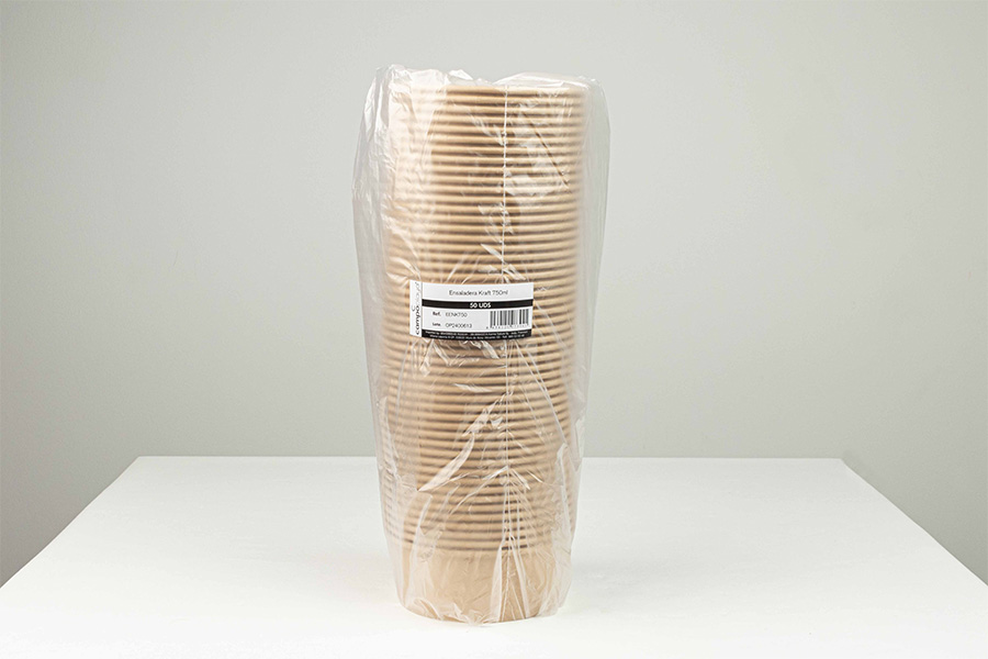 Ensaladera Kraft 750ml, 50uds x 6pq
