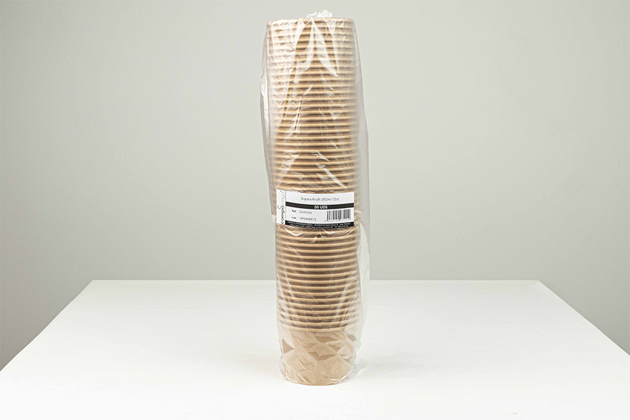 Sopera Kraft 350ml 12oz, 50uds x 10pq