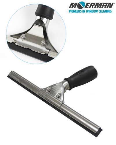 Limpiacristales Inoxiable Classic Moerman con Goma Blanda 35cm, 10uds