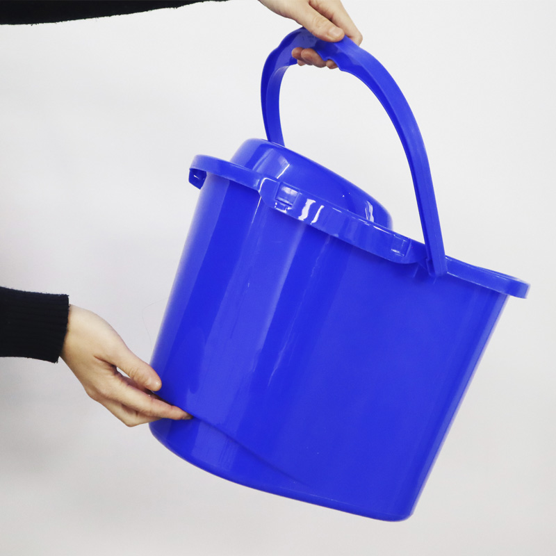 Cubo Jipp Asa Plástico 15L + Escurridor Azul, 16uds