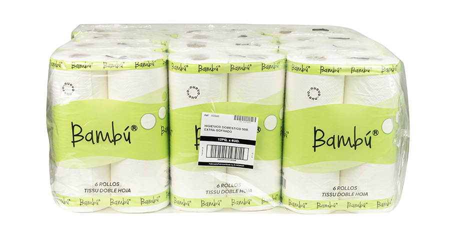 Higiénico Doméstico 50m Extra Gofrado, 6uds x 12pq