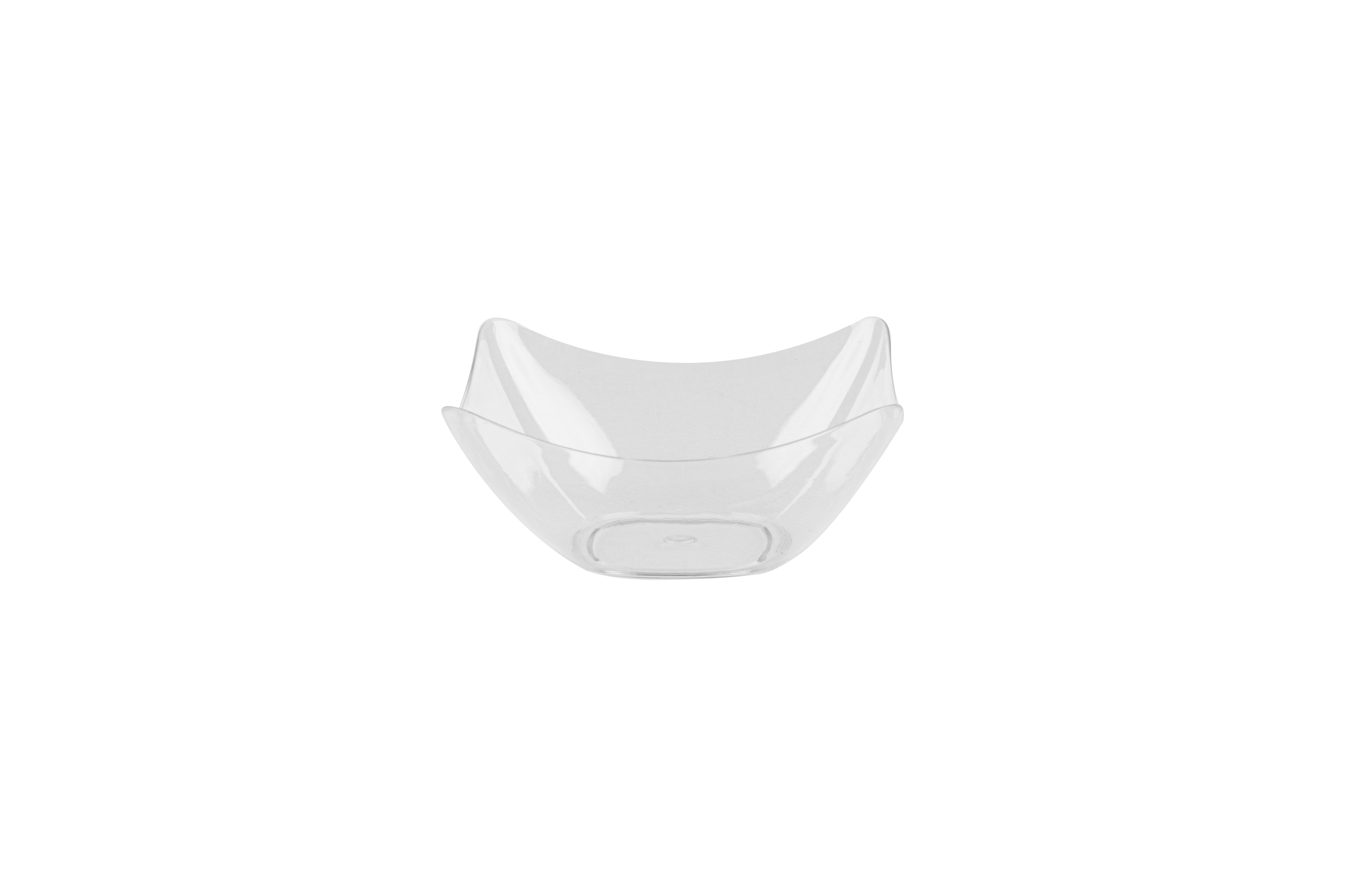 Miniatura Cuenco Wave PS Reutilizable 7,6x3,6cm Transparente, 25uds x 48pq