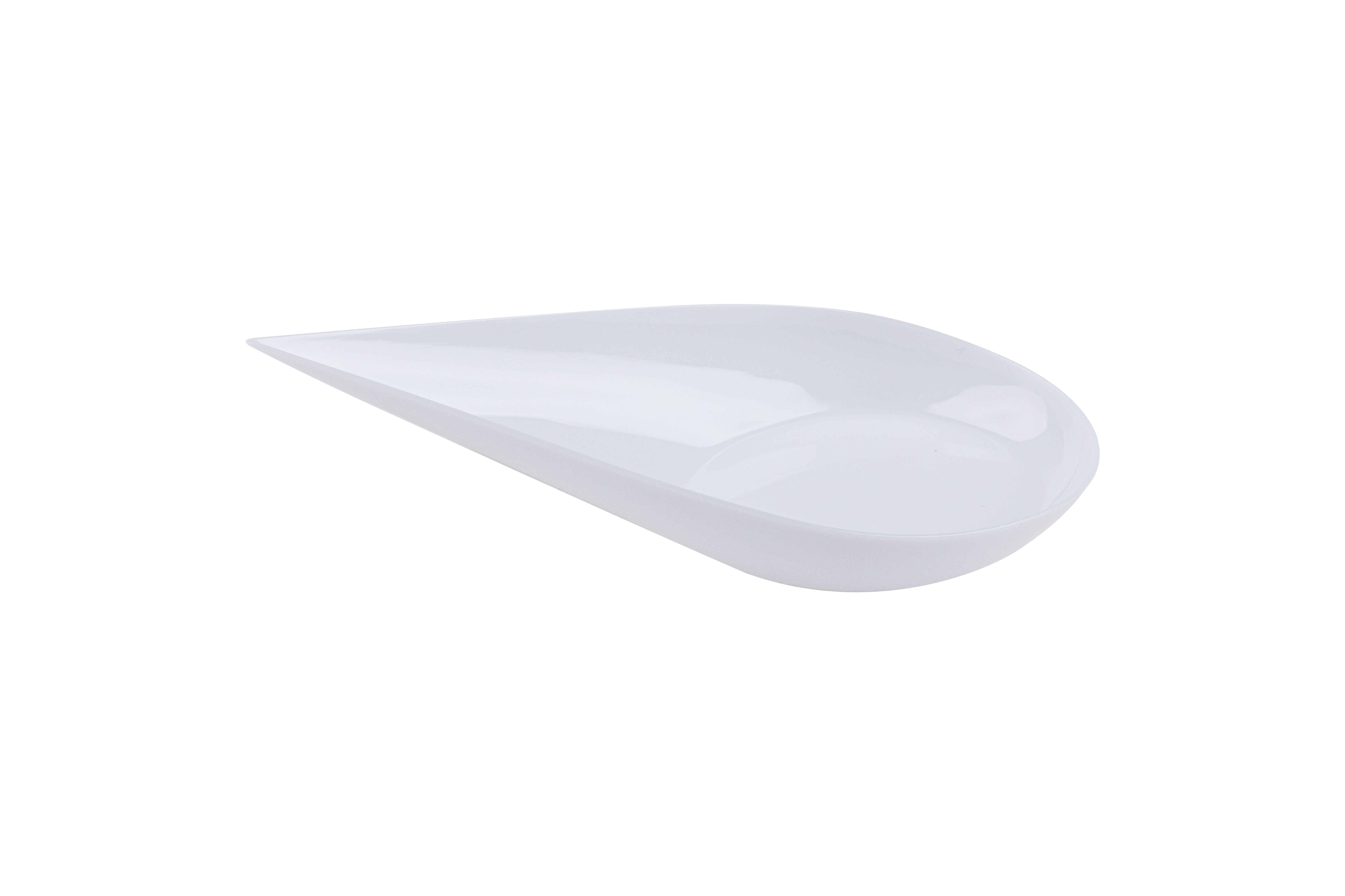 Miniatura Gota Degustación PS Reutilizable 10x5cm Blanca, 100uds x 20pq