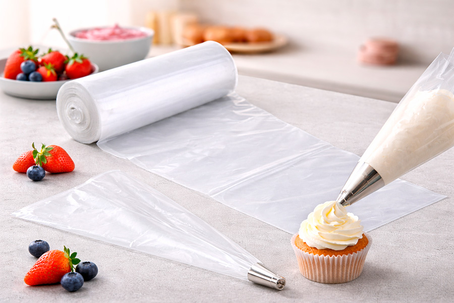 Rollo Manga Pastelera Transparente 40cm, 100uds