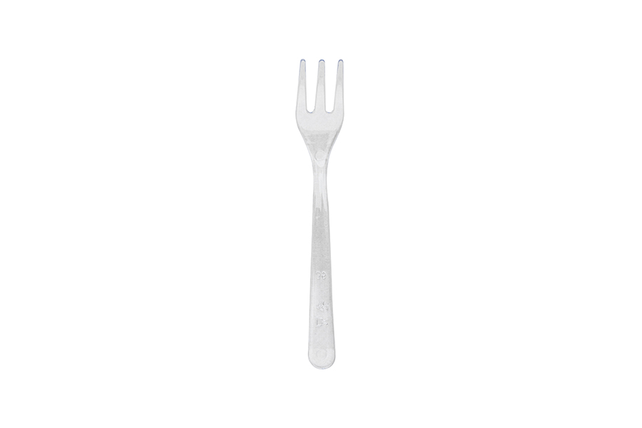 Mini Tenedor PS Reutilizable 9,5x1,5cm Transparente, 50uds x 100pq
