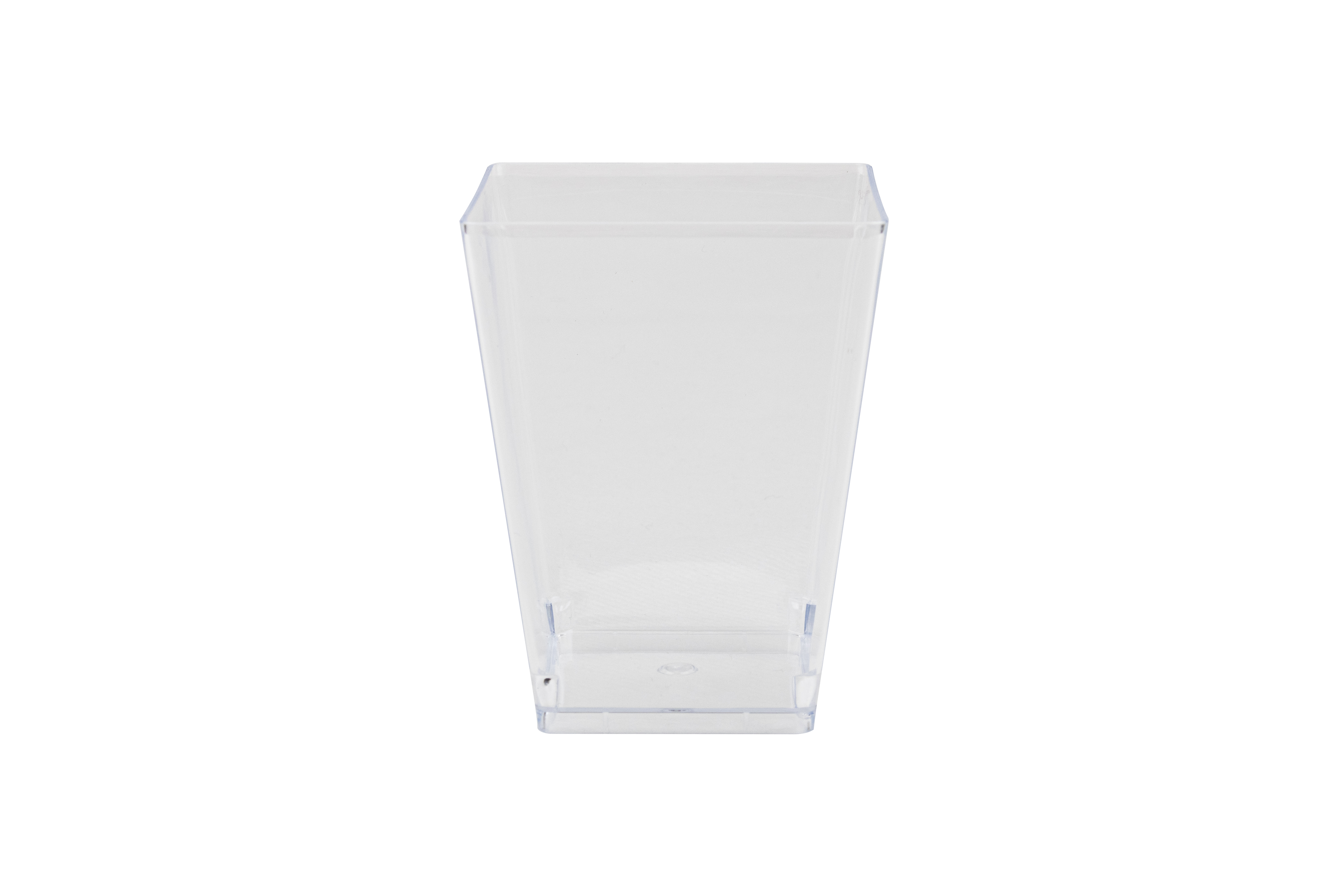 Miniatura Vaso Cubic PS Reutilizable 5x6,9cm Transparente, 12uds x 50pq