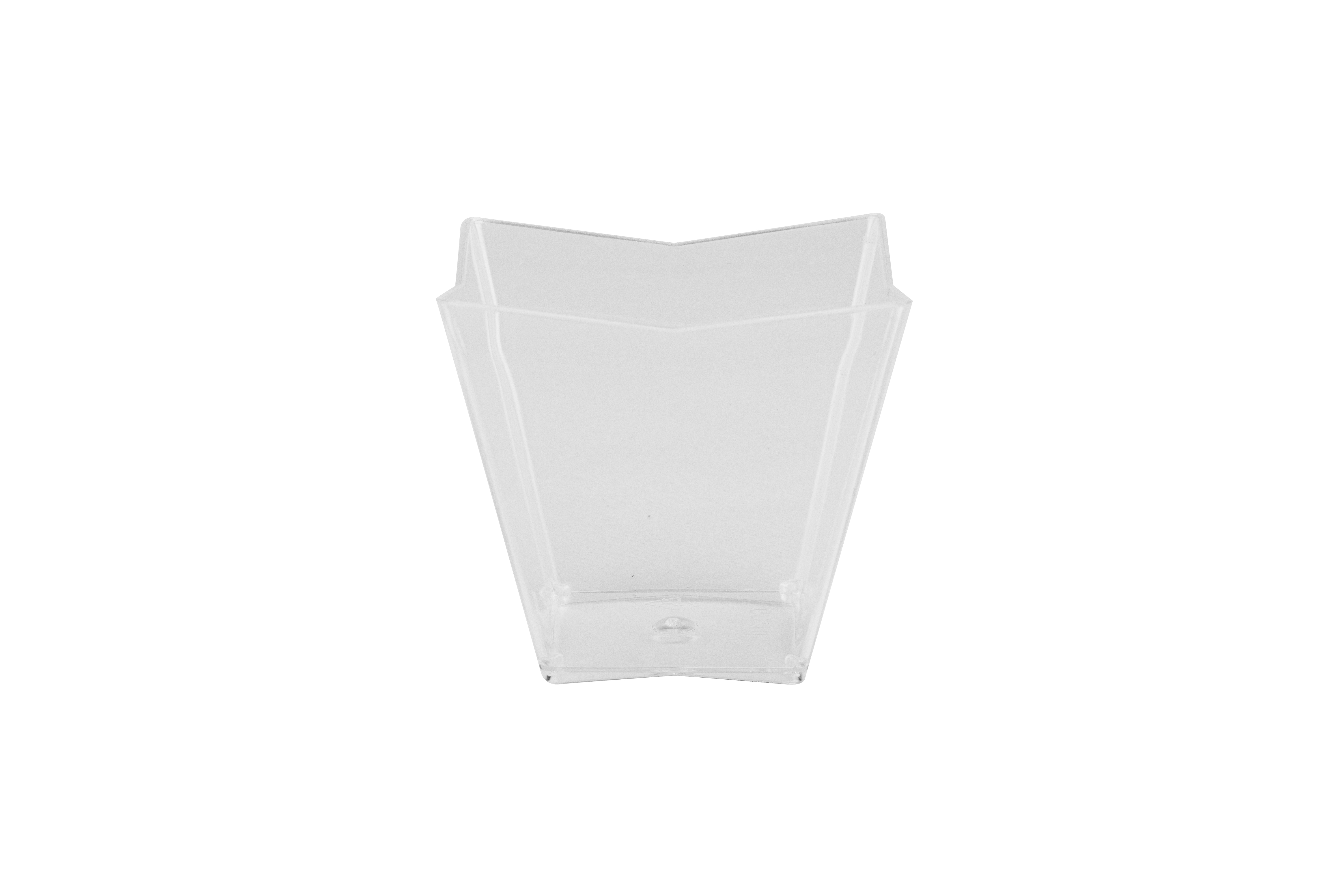 Miniatura Vaso Star PS Reutilizable 6x6cm Transparente, 50uds x 20pq
