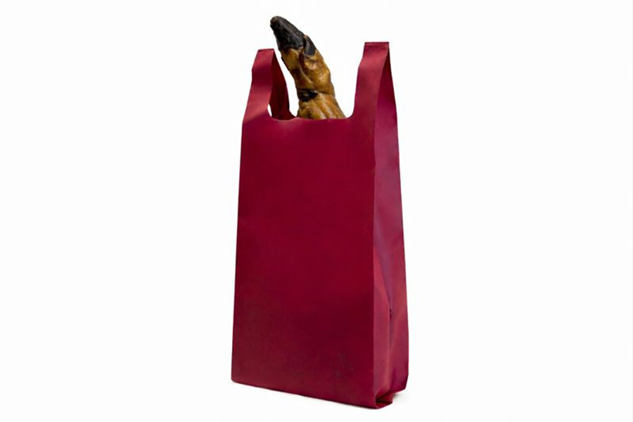 Bolsa Para Jamones Novotex 33+17x80cm 70gr Burdeos, 140uds