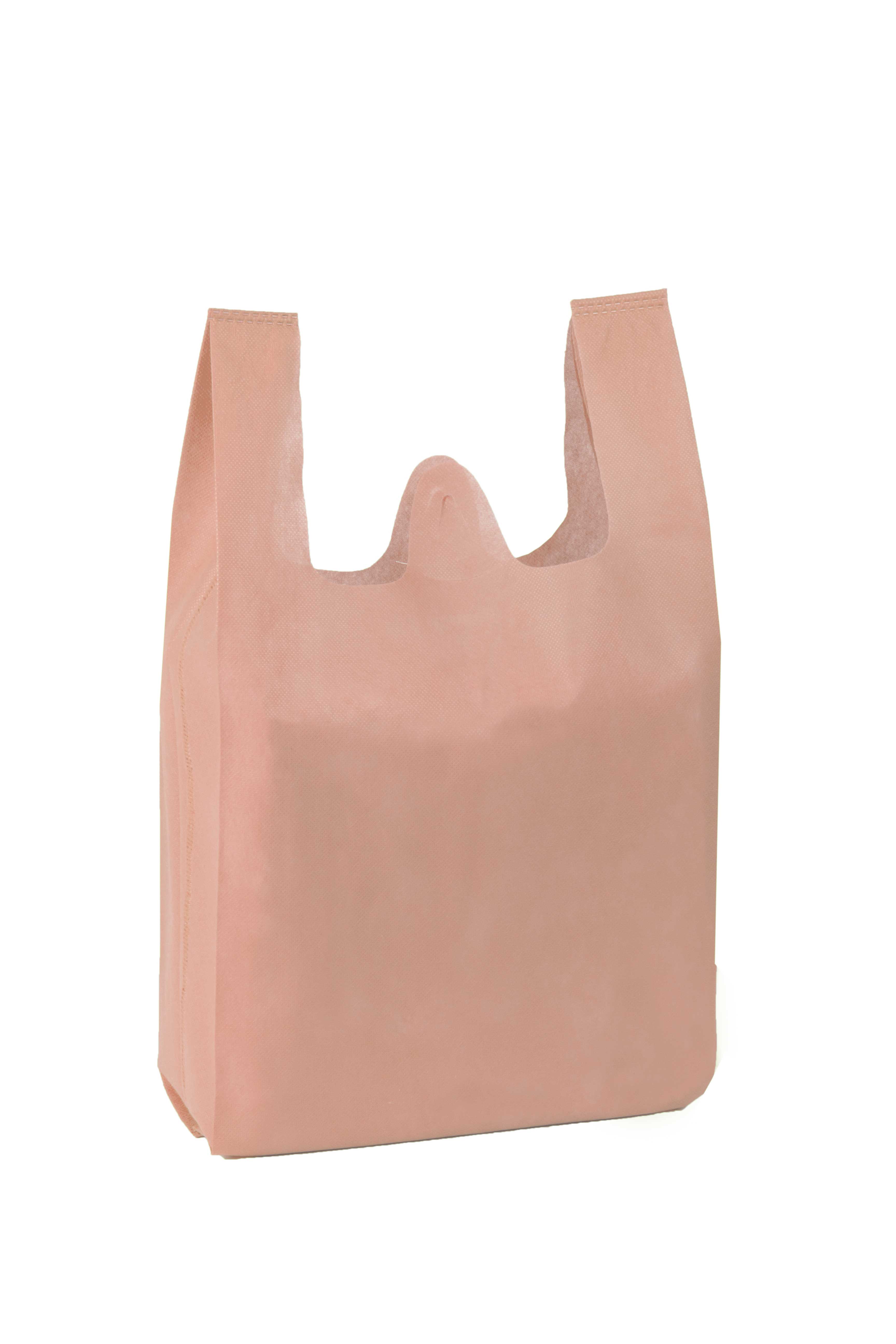 Bolsa Camiseta Novotex 40+18x65cm 60gr Beig Natural, 240uds
