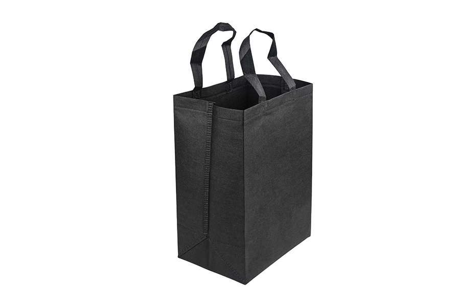 Bolsa Asa Plana Novotex 24+17x34cm 90gr Negro, 250ud