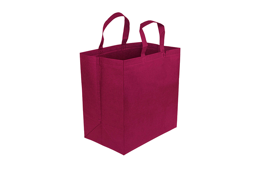 Bolsa Asa Plana Novotex 32+21x34cm 90gr Burdeos, 250ud
