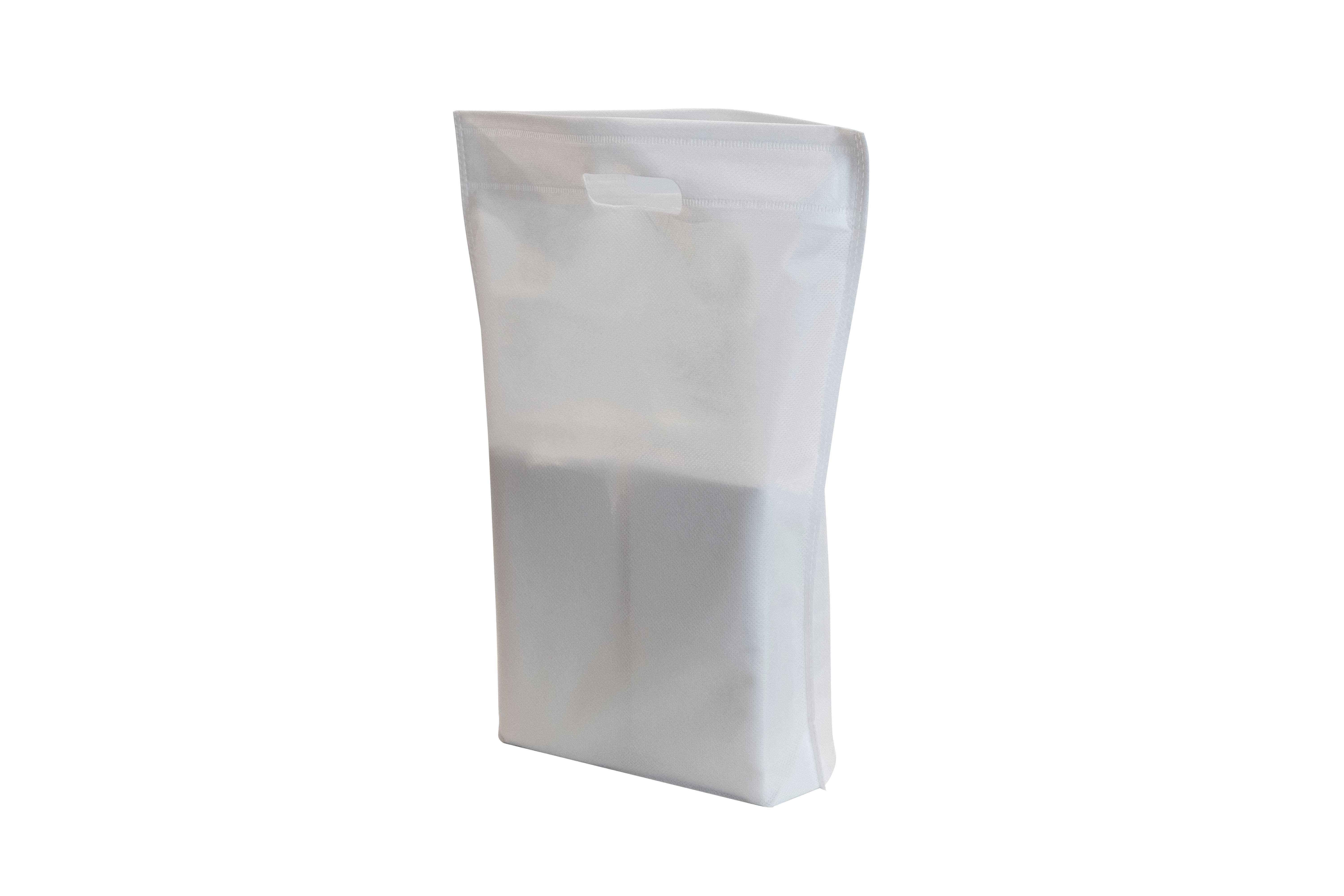 Bolsa Troquelada Novotex 30x40+10cm 50gr Blanco, 350uds