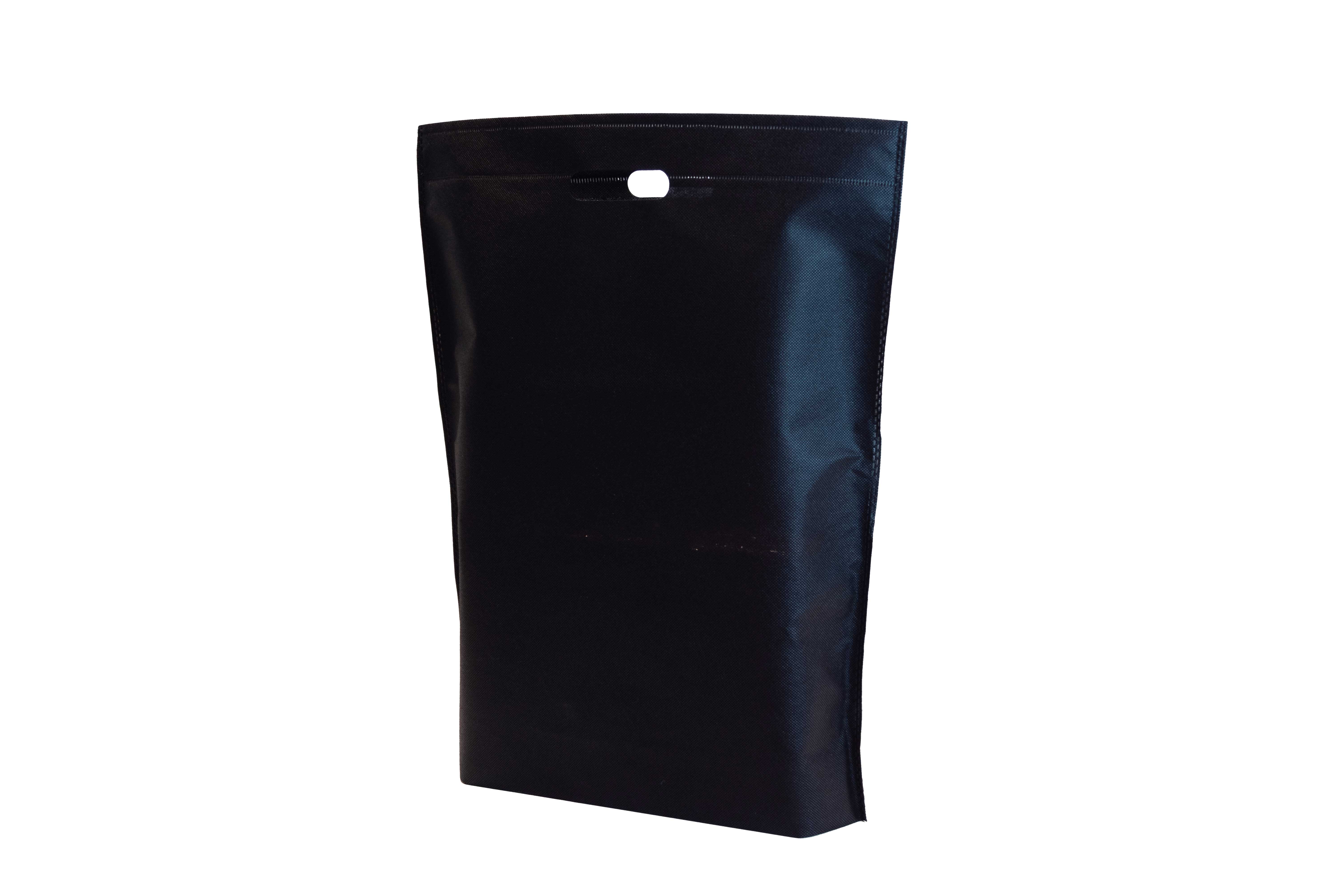Bolsa Troquelada Novotex 30x40+10cm 50gr Negro, 400uds