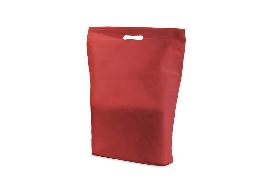Bolsa Troquelada Novotex 40x50+10cm 60gr Burdeos, 300uds