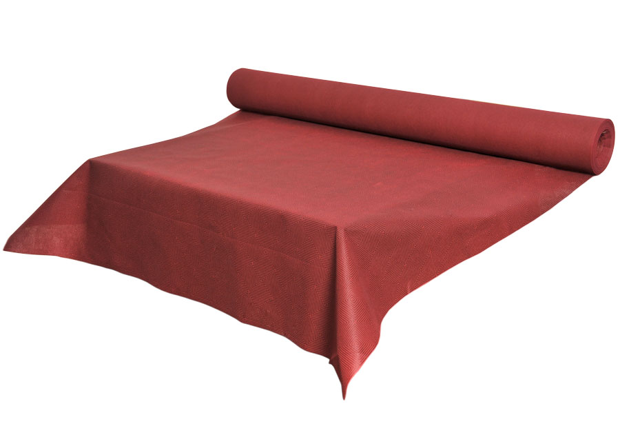 ; Rollo Mantel Novotex 1,20x50m Prec. 40cm Burdeos Deco. Espiral