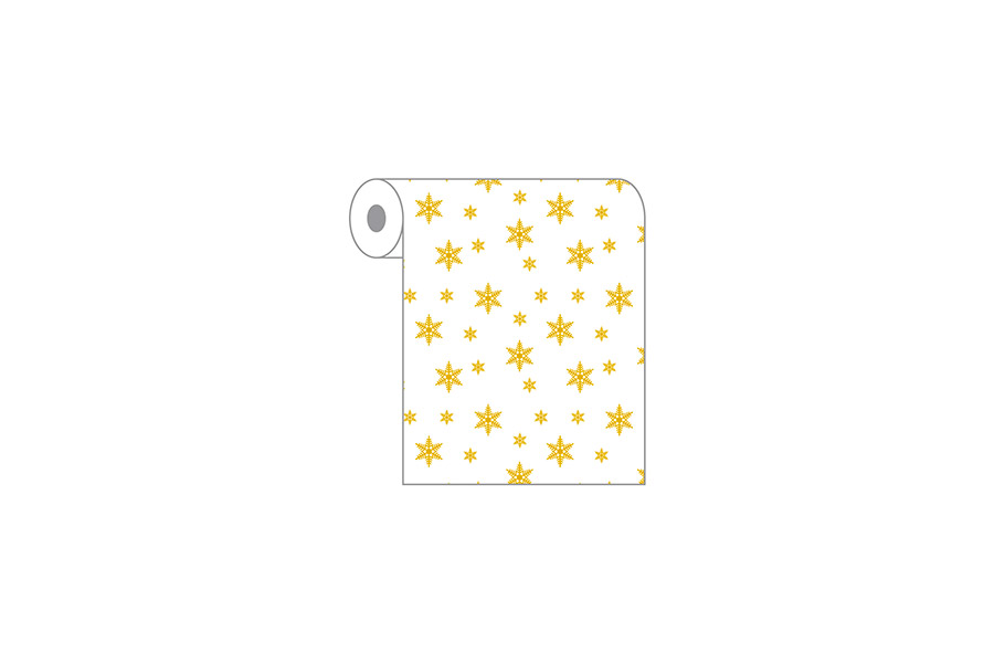 Rollo Mantel Novotex 0,40x48m Prec. 30cm Deco. Estrellas