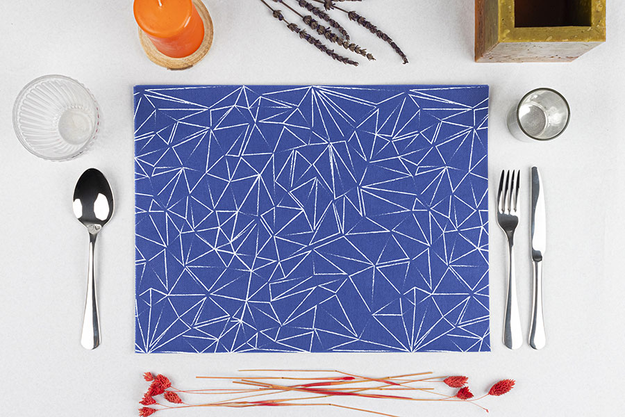 Mantel Startex 30x40cm Azul Royal Deco. Funky