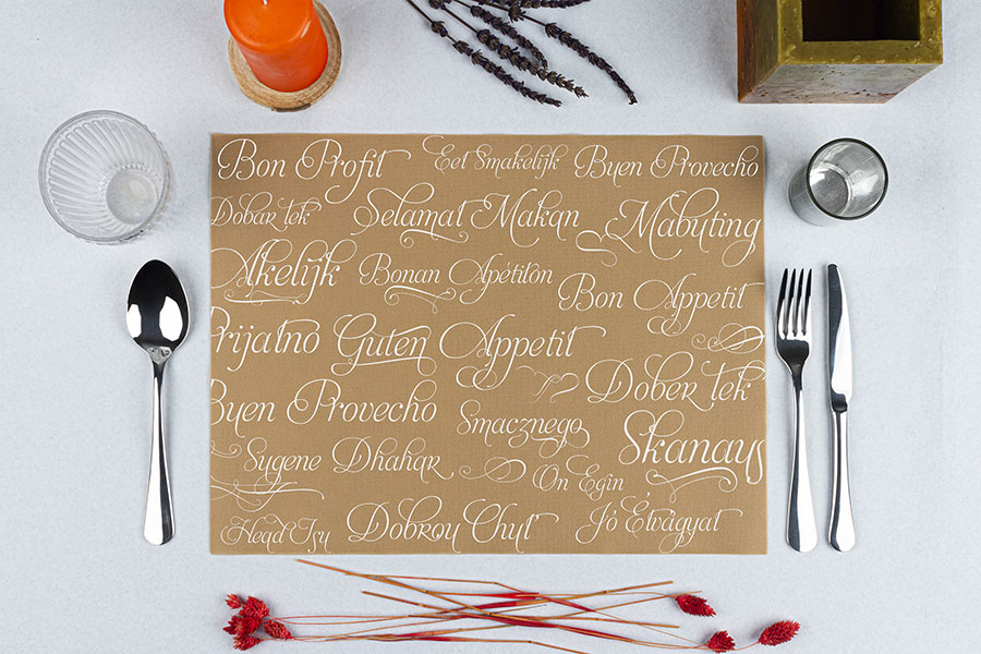 Mantel Startex 30x40cm Crema Deco. Buen Provecho