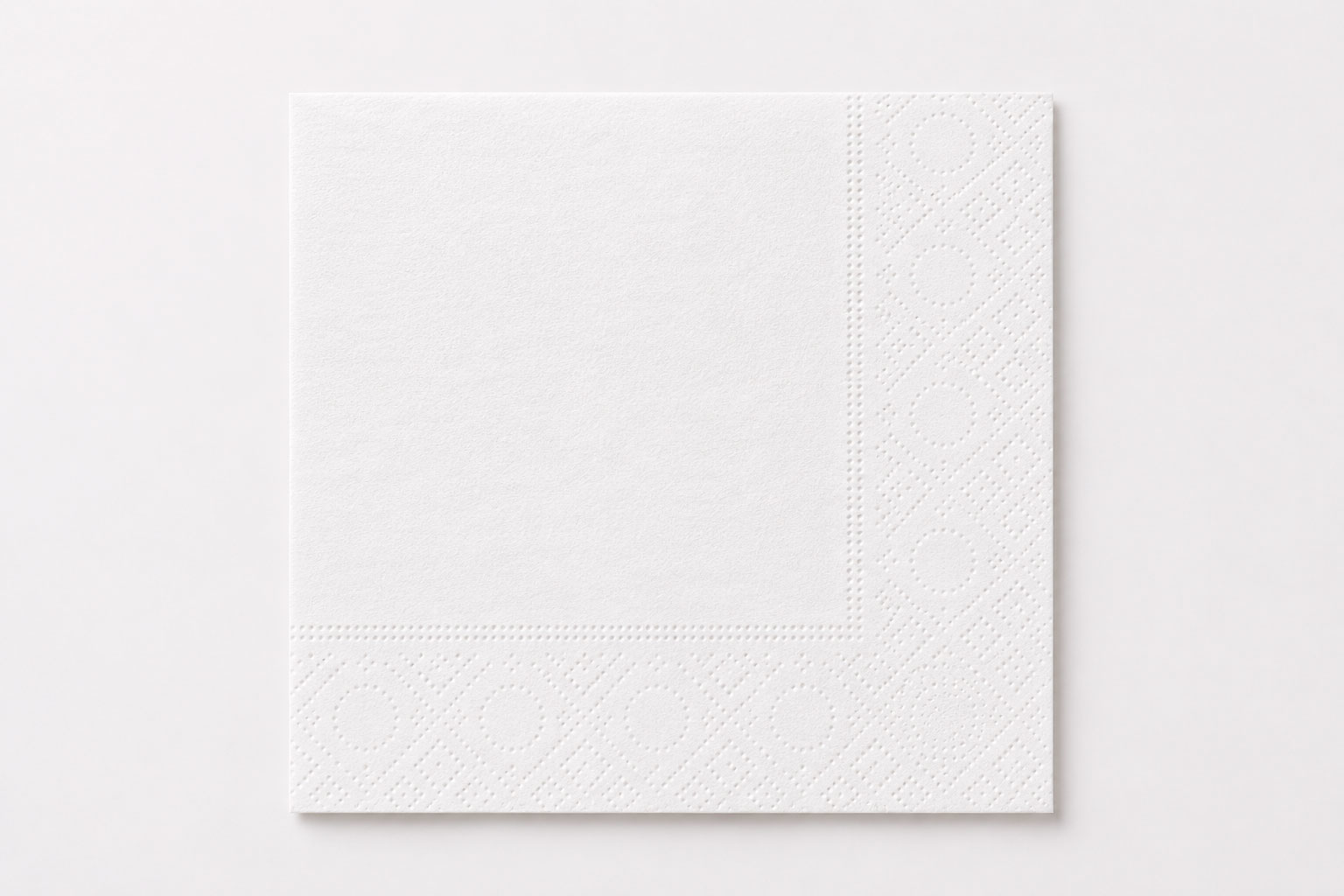 Servilleta Cenefa 20x20cm Blanco, 4.800uds
