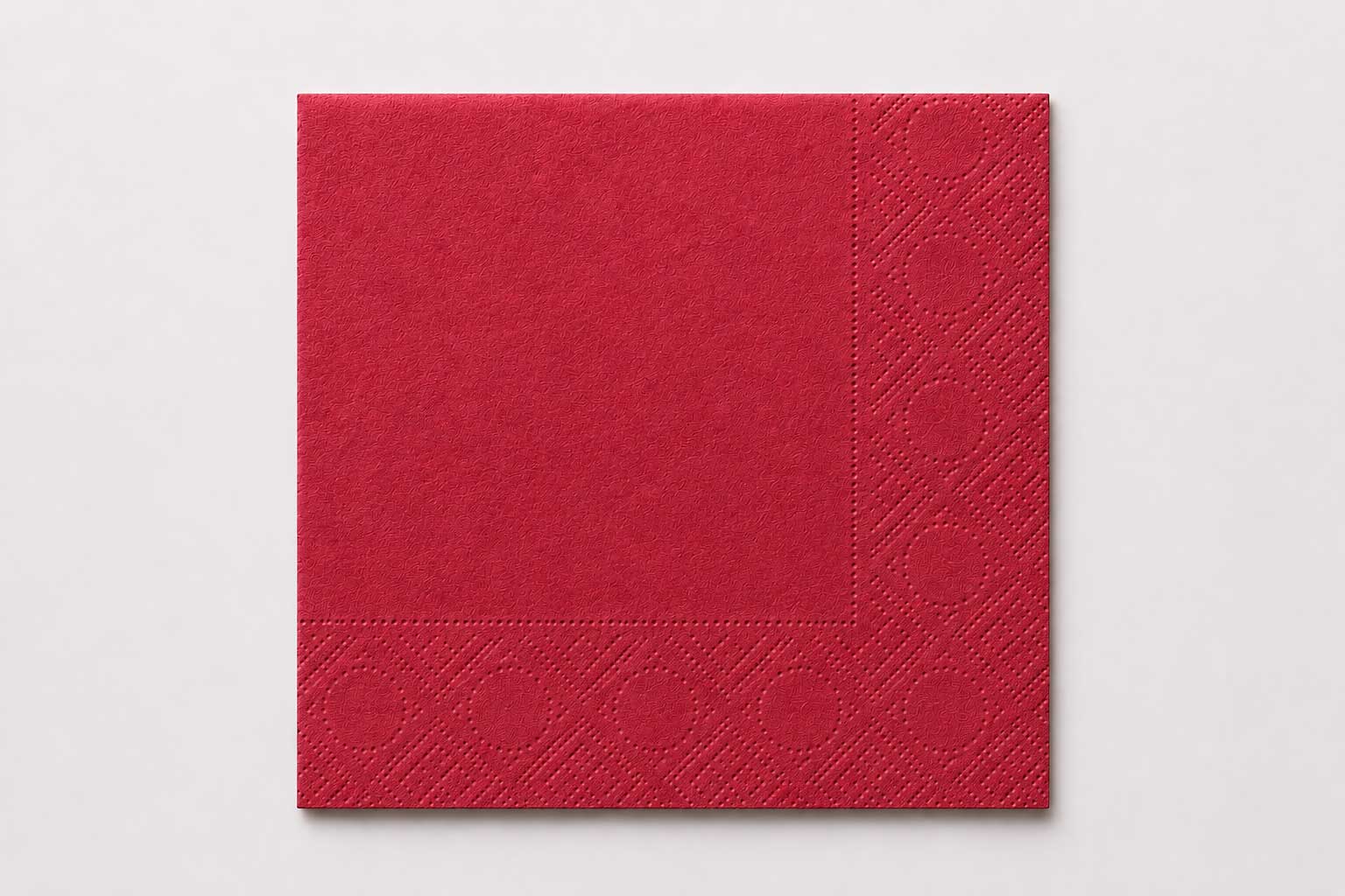 Servilleta Cenefa 20x20cm Burdeos, 6.000uds