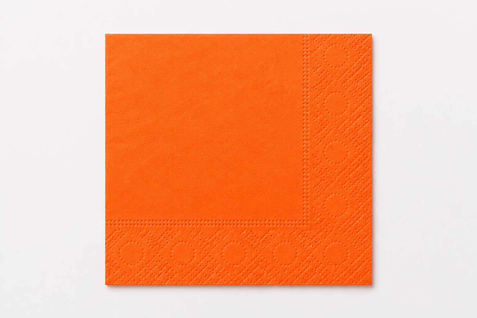 Servilleta Cenefa 20x20cm Naranja, 6.000uds