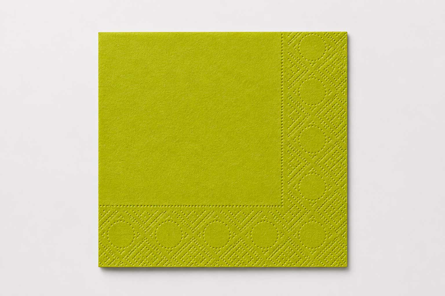 Servilleta Cenefa 20x20cm Pistacho, 6.000uds