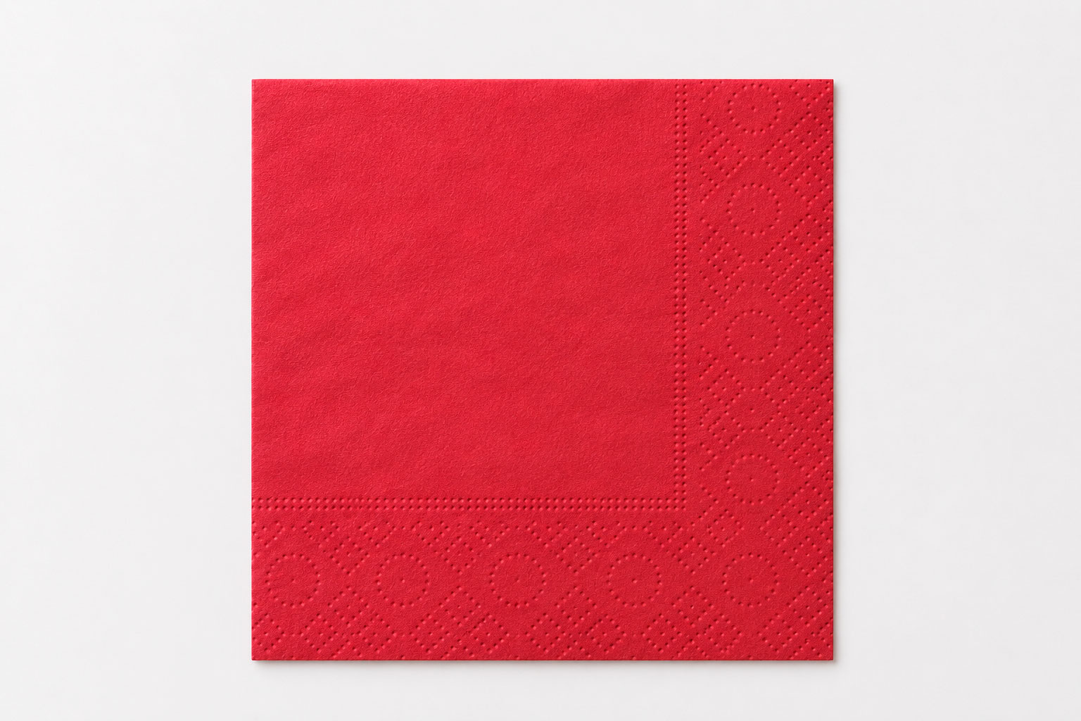 Servilleta Cenefa 20x20cm Rojo, 6.000uds