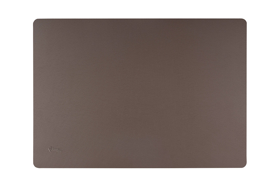 Mantel Polipiel 30x43cm Marrón-Blanco, 12uds x 12pq
