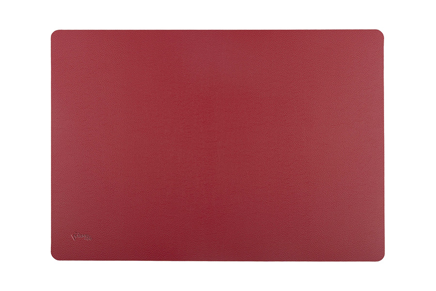 Mantel Polipiel 30x43cm Rojo-Crema, 12uds x 12pq