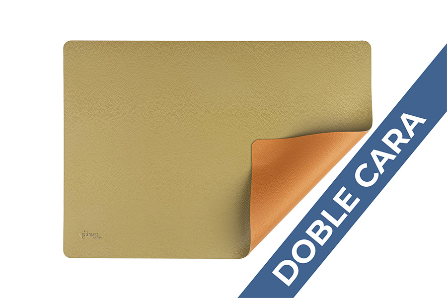 Mantel Polipiel 30x43cm Verde-Naranja, 12uds x 12pq