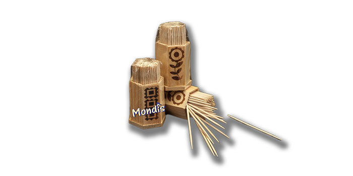 Palillero Madera con Palillos, 24uds