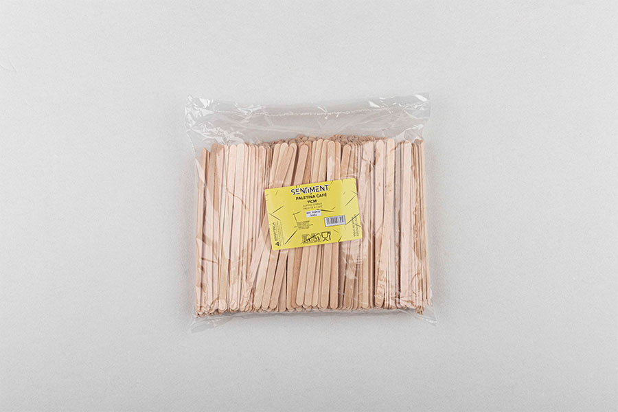 Paletina Madera Cafe Sin Funda 11cm, 500uds x 10pq