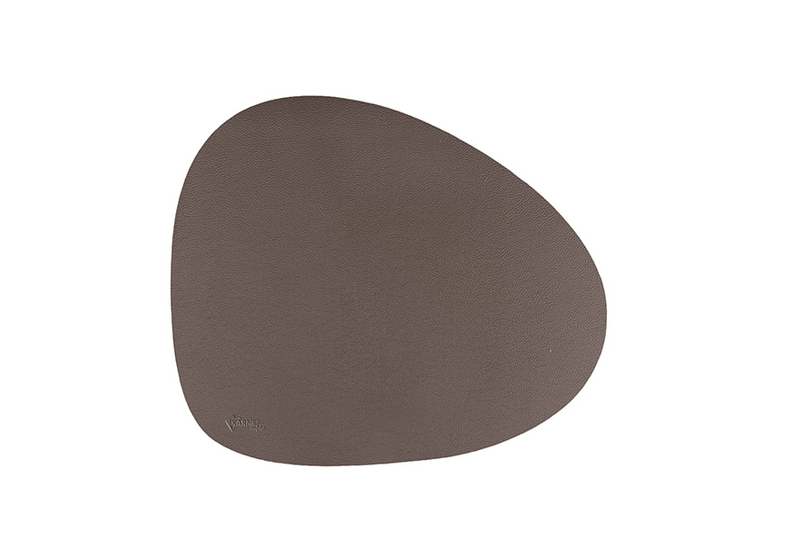 Mantel Polipiel Oval. 37x43 Marrón-Oro, 12uds x 12pq