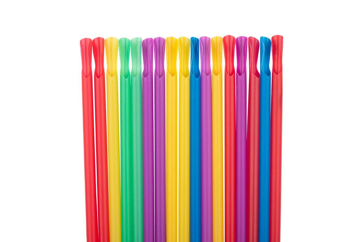 Pajita PP Reutilizable 210x8mm Cuchara Surtido, 100uds x 50pq