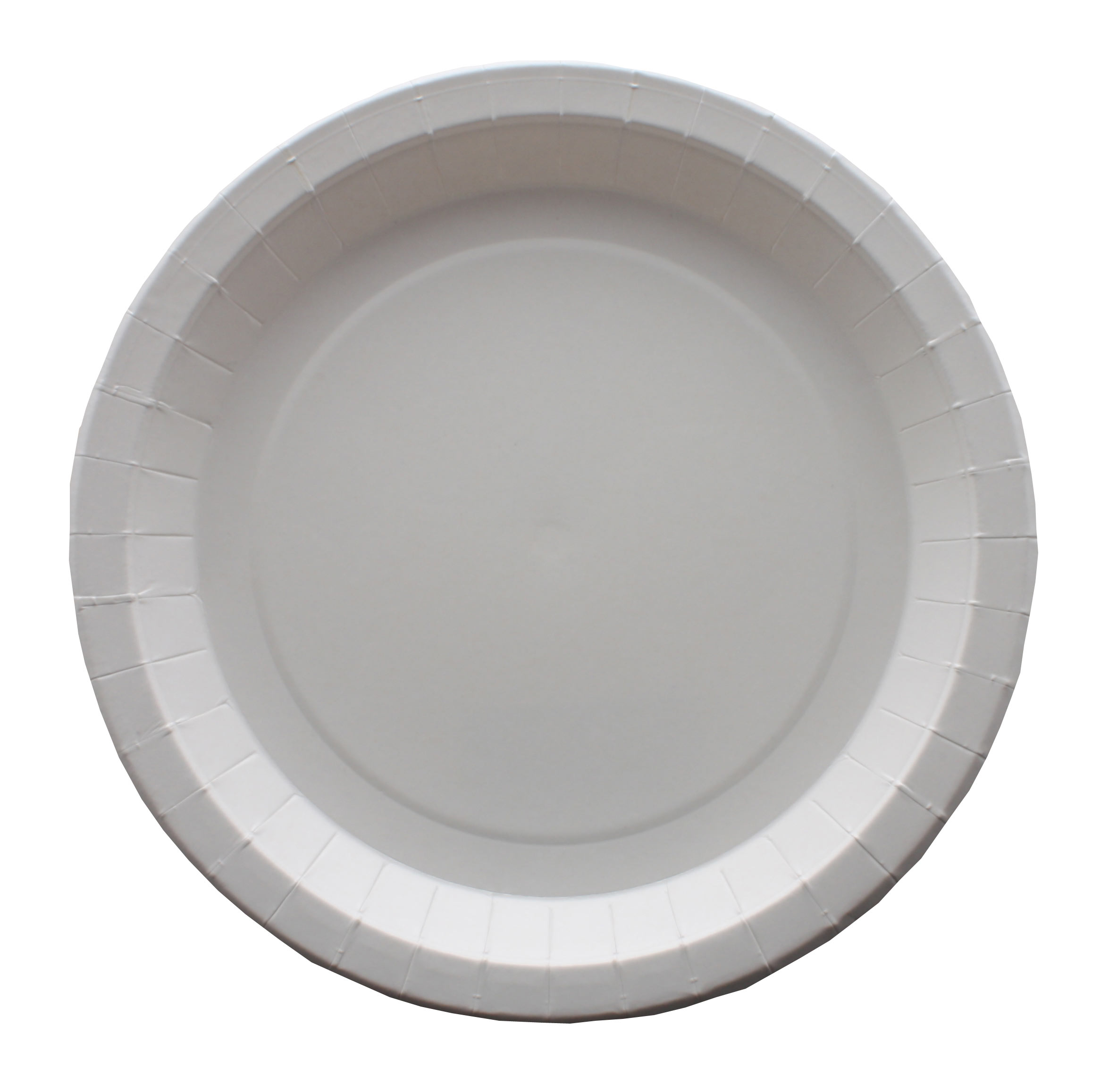 Plato Cartón Antigrasa 26cm 250gr Blanco, 50uds