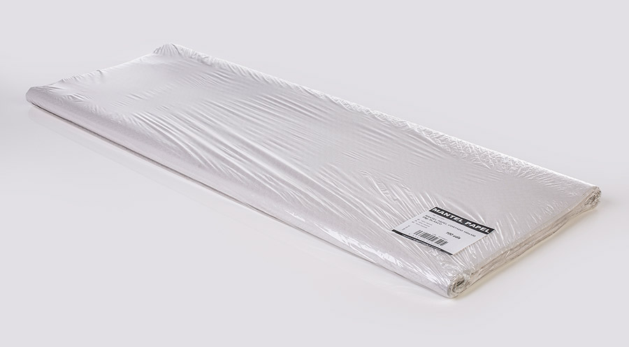 Mantel Papel 100x100cm 35gr Blanco, 400uds (Retractilado y con código EAN Especial Cash)