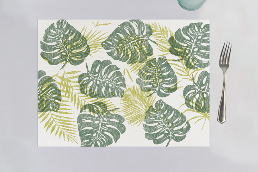 Mantel Papel 30x40cm 40gr Extra Deco. Monstera, 1.000uds (2x500)
