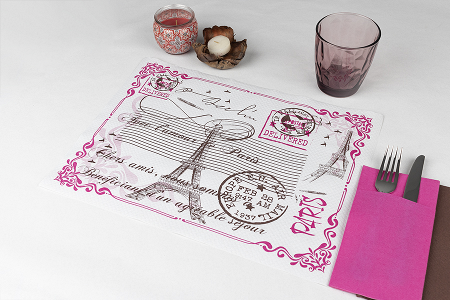 Mantel Papel 30x40cm 40gr Extra Deco. Paris, 1.000uds (2x500)