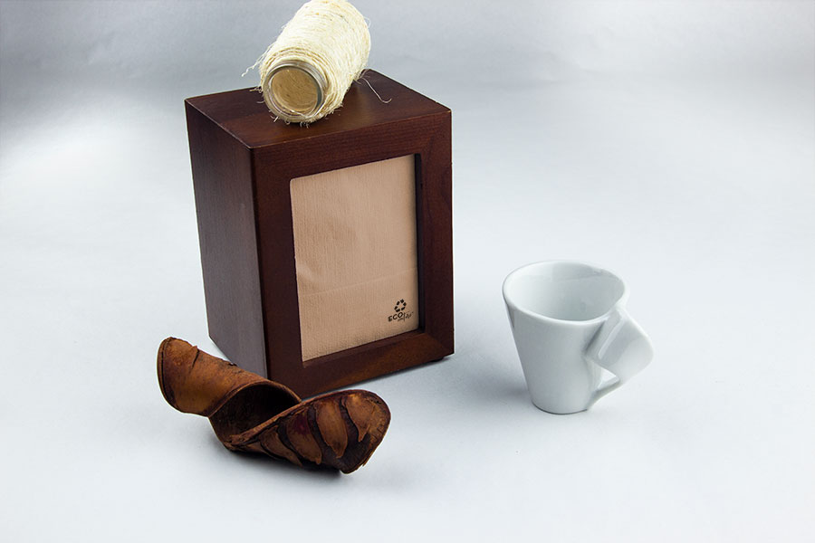 Servilleta Miniservis Tissue 17x17cm Eco Nature, 100uds 140pq (200uds x 70pq)